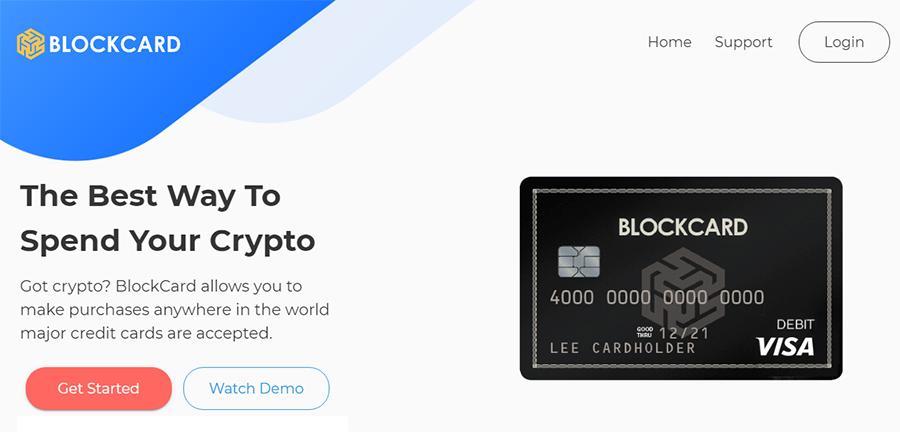 Blockcard Bitcoin Debit Card
