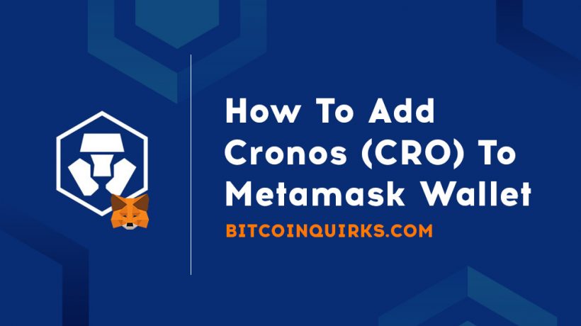 how to add cro to metamask wallet